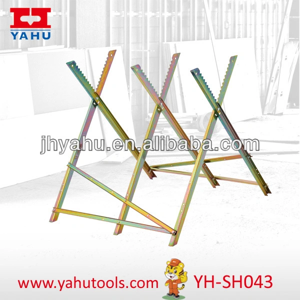 Heavy Duty Galvanized Steel Sawhorse Chainsaws Woodworking Tools (YH-SH043)